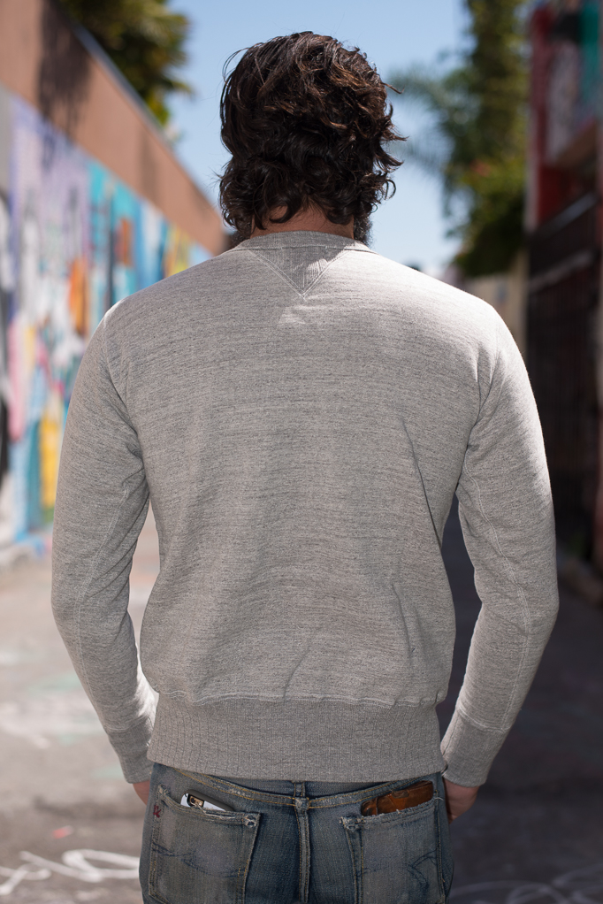 Studio D'Artisan Loopwheeled Crewneck Sweater - Gray